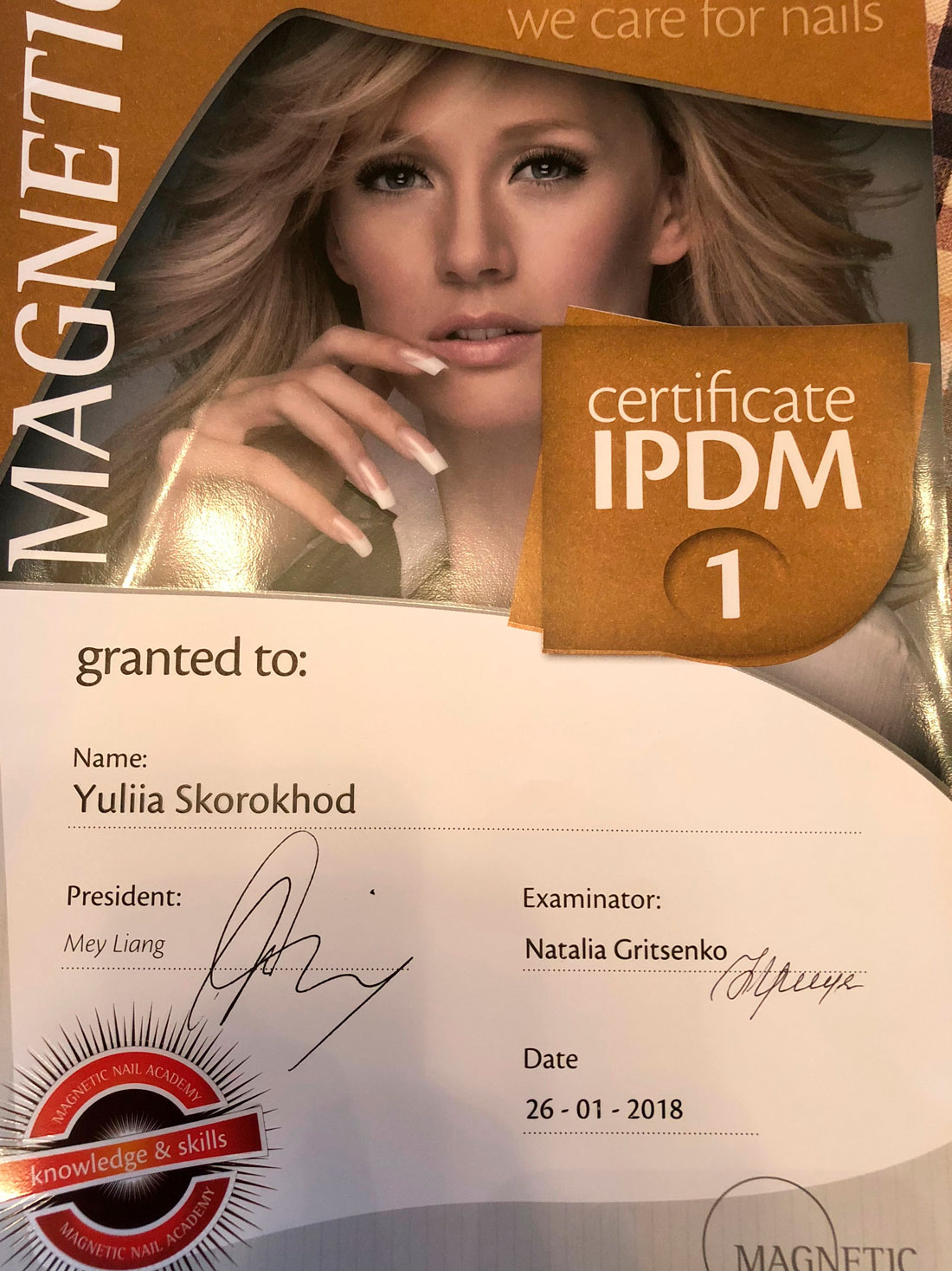 Professional certificate